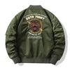 Frühling und Herbst Bomberjacke Herren bestickte Baseballuniform Plus Size Mantel Werkzeugjacke