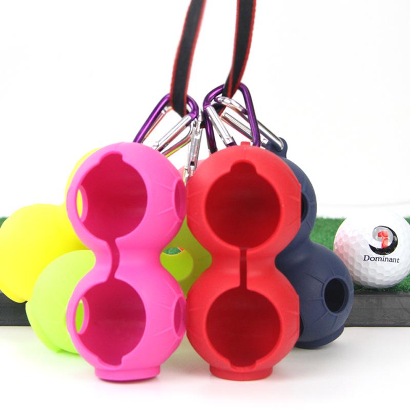 Golf Silicone Ball Covers (2-Pack) - Protective Accessories with Belt Attachment