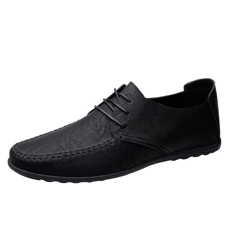 Fashion Summer Genuine Leather Shoes Men Luxury Italian Men Casual Handmade Moccasins Designer Breathable Boat Shoes Zapatos Hombre