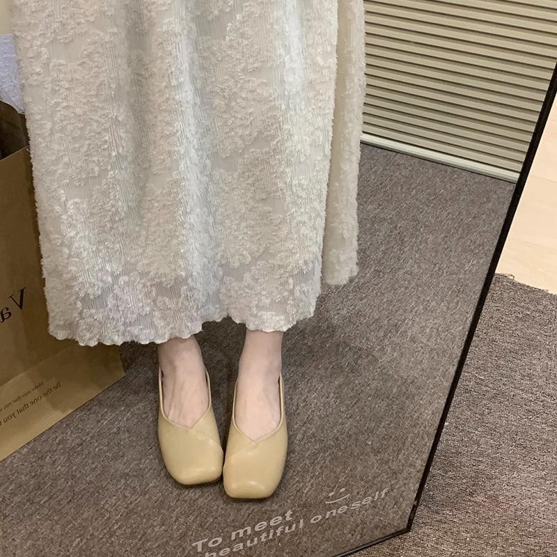Shallow Mouth Grandma Shoes Female Mary Jane Female Shoes Flat-soled Single Shoes 2025 New Autumn Ladyshoes Gentle Wind Evening Shoes