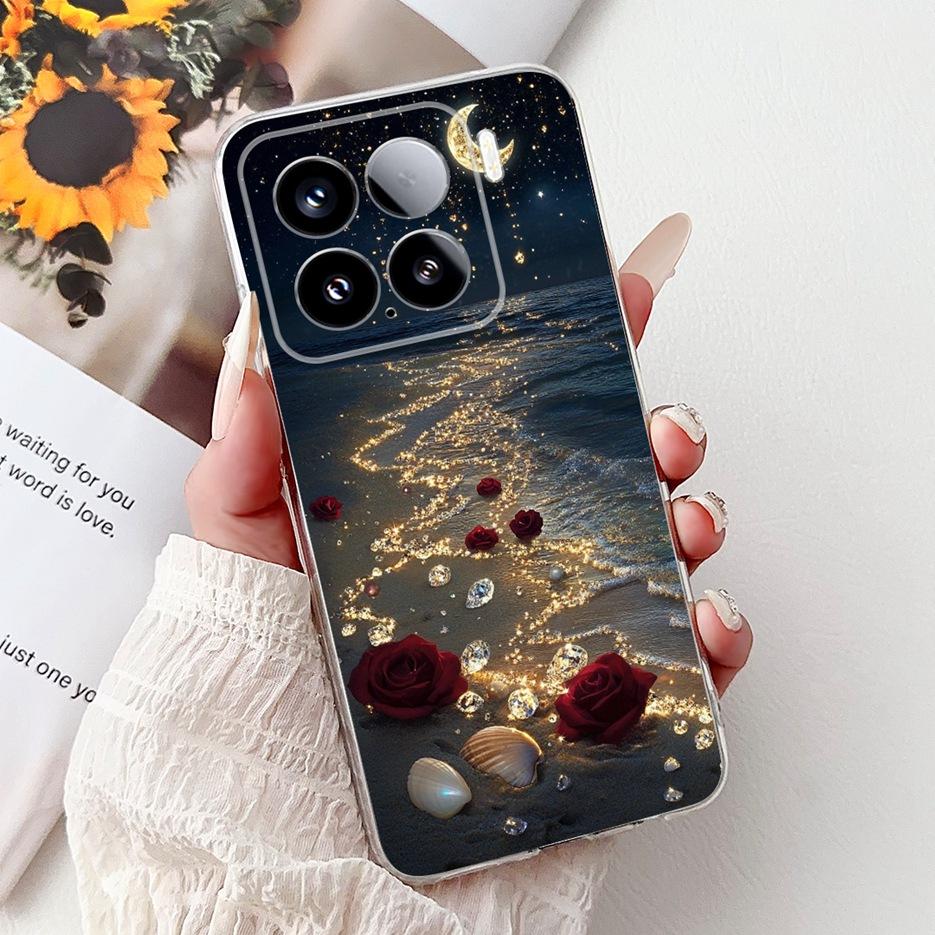 For Xiaomi Mi 15 Pro 5G Case New Luxury Painted Cover Soft Silicone Phone Case For Xiaomi 15 Pro Mi15 5G Back Cover Fundas Coque