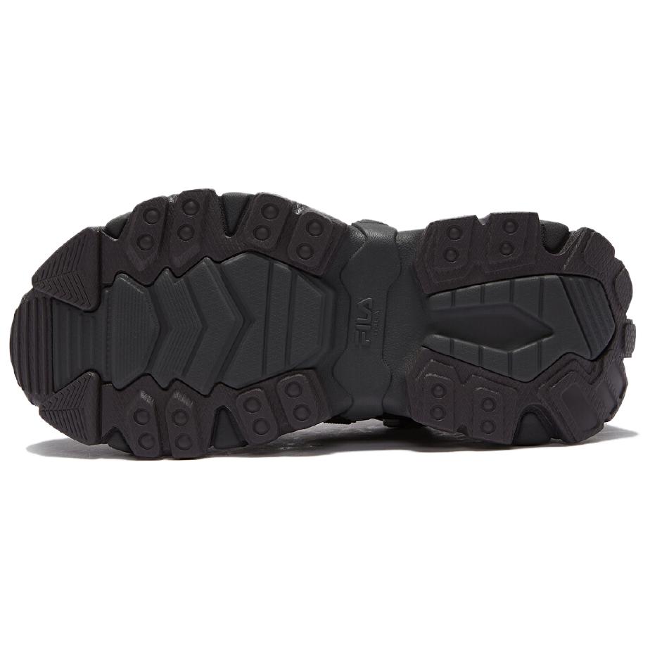 Fila Fusion Exocet Mountain Shoes Fashion Versatile Trendy Wear Resistant Increased Height Low Top Dad Shoes Women Sneaker Black T12W441503FPS