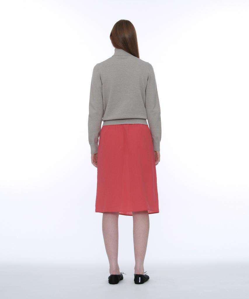 PARTIMENTO WOMEN Pwc Embroidered High-Neck Knit Top_Warm Gray