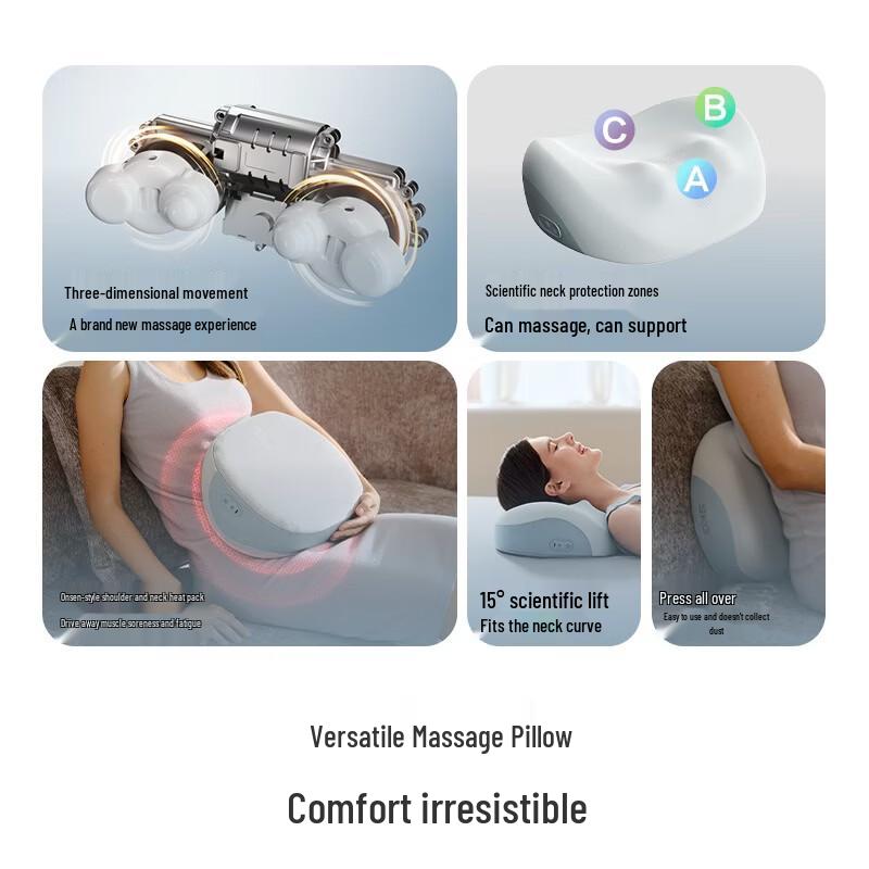 

SKG Heated Lumbar & Neck Massage Cushion CN plug (adapter included)