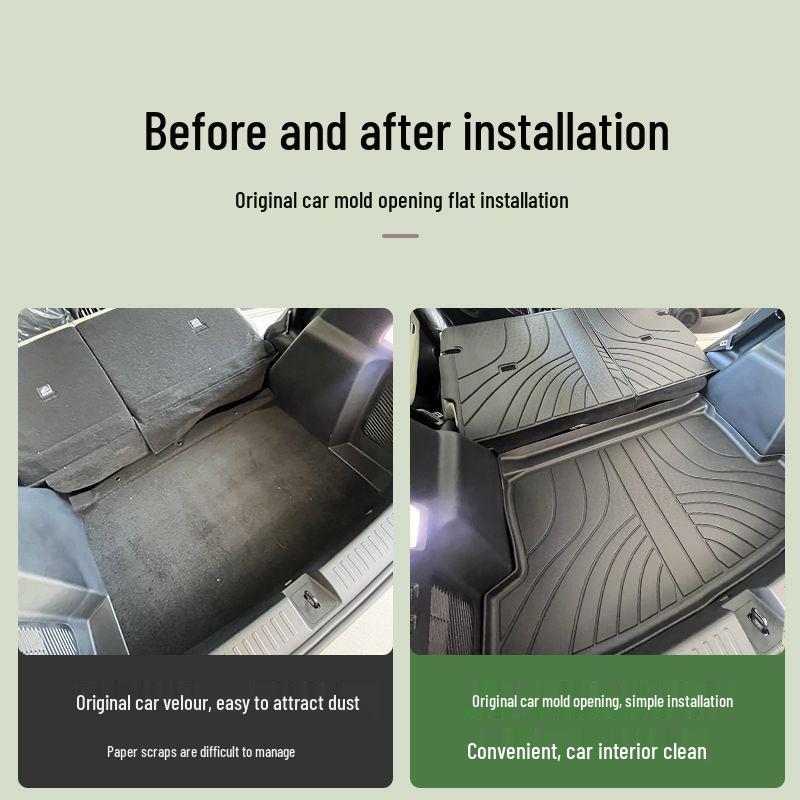 Chery QQ3 EV Trunk Mat Set: Fits 26 Models, TPE Front & Rear Dedicated Mats.