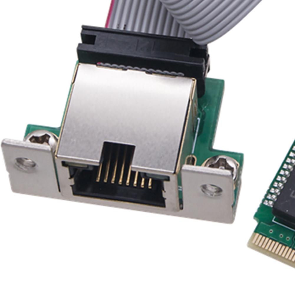 1-10PCS M2 Network Card M.2 A+E to Gigabit Ethernet Card Single Port RJ45 RTL8111F chip RTL8111E/F Chip for Desktop PC Windows
