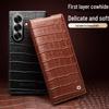 Chali Genuine Leather Magnetic Flip Case for Samsung Galaxy Z Fold7