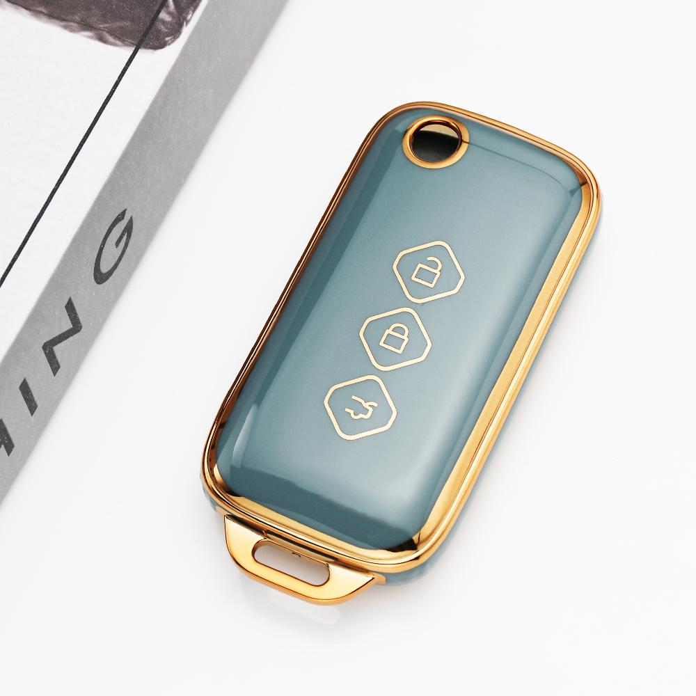 

3 Button Tpu Shell Remote Keyless Keychain Accessories Flip Car Key Case Cover For Chevrolet Aveo Trax Groove Captiva Wuling