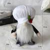 Christmas decorations creative dwarf chef doll festival plush doll chef's day faceless doll