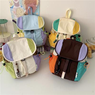 College Student Schoolbag - Dopamine Cute Girl Backpack - Large Capacity Travel Double Shoulder Bag