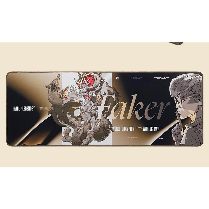 Официальный коврик для мыши FAKER & Ahri из League of Legends. Первый член Зала Легенд. LongMouse pad