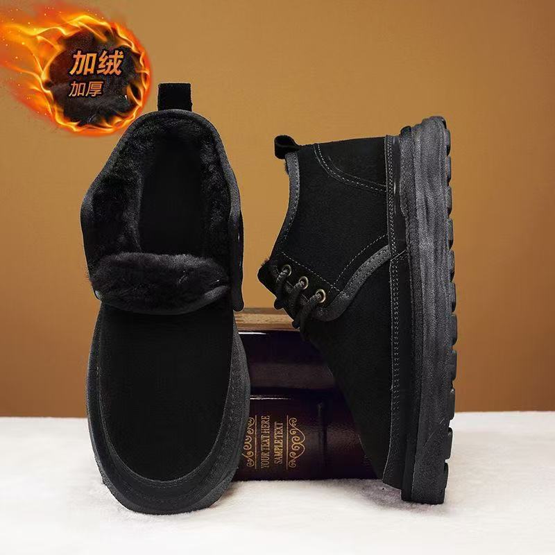 Snow boots cotton shoes new warm retro shoes winter platform outdoor casual warm shoes