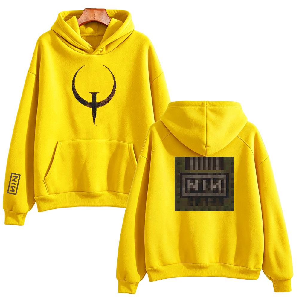 Nine Inch Nails Fashion Casual Hoodies Quake + Nin 30Th Hoodie Women Men Long Sleeve Drawstring Hooded High Street Sweatshirts