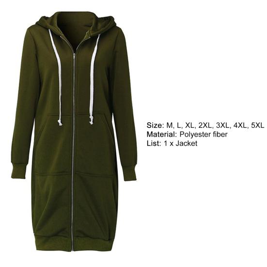 Casaco Feminino Cor Sólida Espesso Manga Longa Cordão Longo Jaqueta Feminina Roupas Femininas