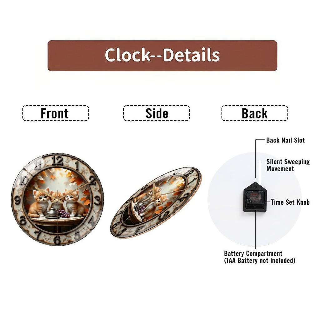 Hospitality Grade 30x30cm Glass Wall Clock for Hotel Rooms and Lobby Areas