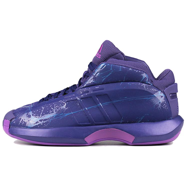 

Adidas Crazy 1 Fashionable Slip-Resistant Durable Mid-Top Basketball Shoes Men Sneakers Purple B49690 42⅔