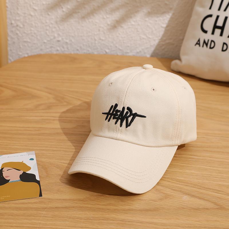 Big Head Embroidered Letter Hat Men and Women Summer Fashion Brand Korean Baseball Hat Spring and Summer Sun Protection Baseball Cap