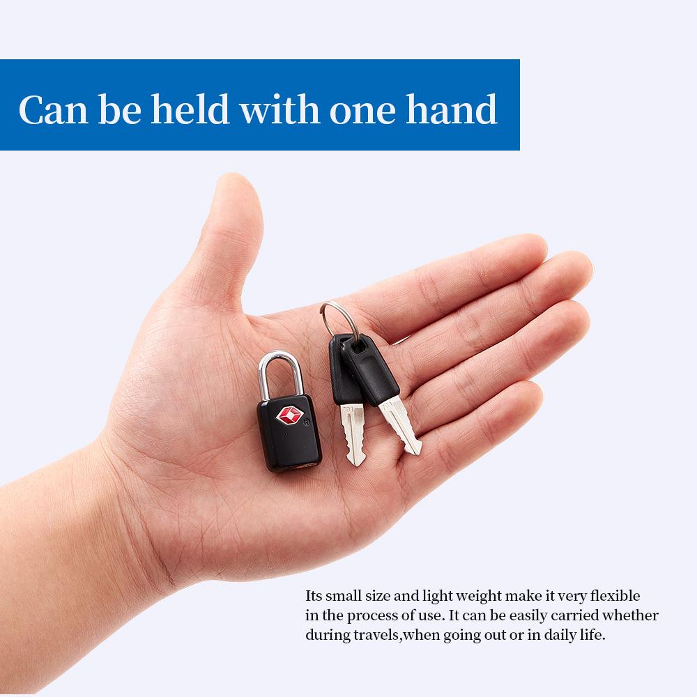 TSA21011 Mini Travel Trolley Suitcase Padlock - TSA Customs Key Lock