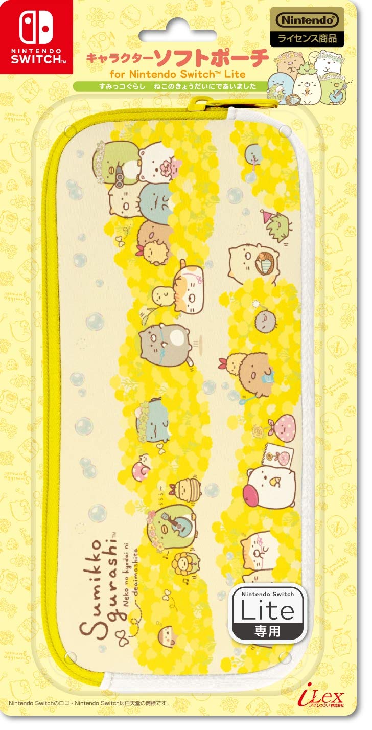 

licensed Character soft pouch for Nintendo Switch Lite Gurashi met the Switch [Nintendo product] Sumikko (I cat s siblings) -