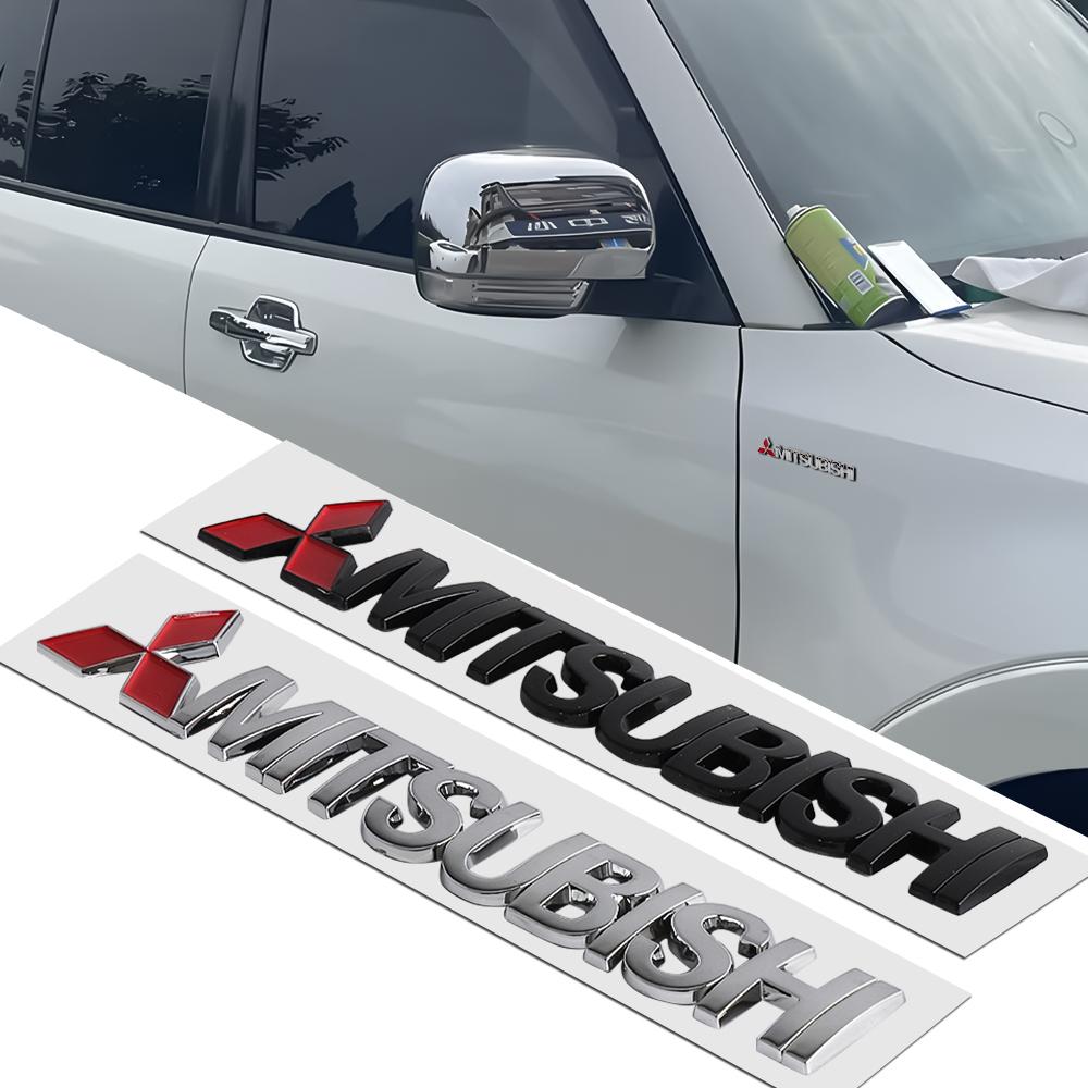 cwvc7 Car Hood Front Grill Rear Trunk StickerDecal Emblem Accessories For Mitsubishi 9 Ralliart X ASX L200 Colt Outlander Pajero Cross