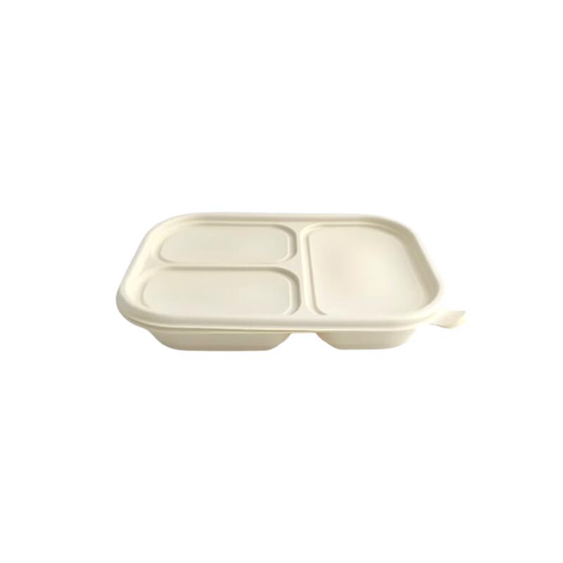 ZL Biodegradable 3-Compartment Corn Starch Meal Box