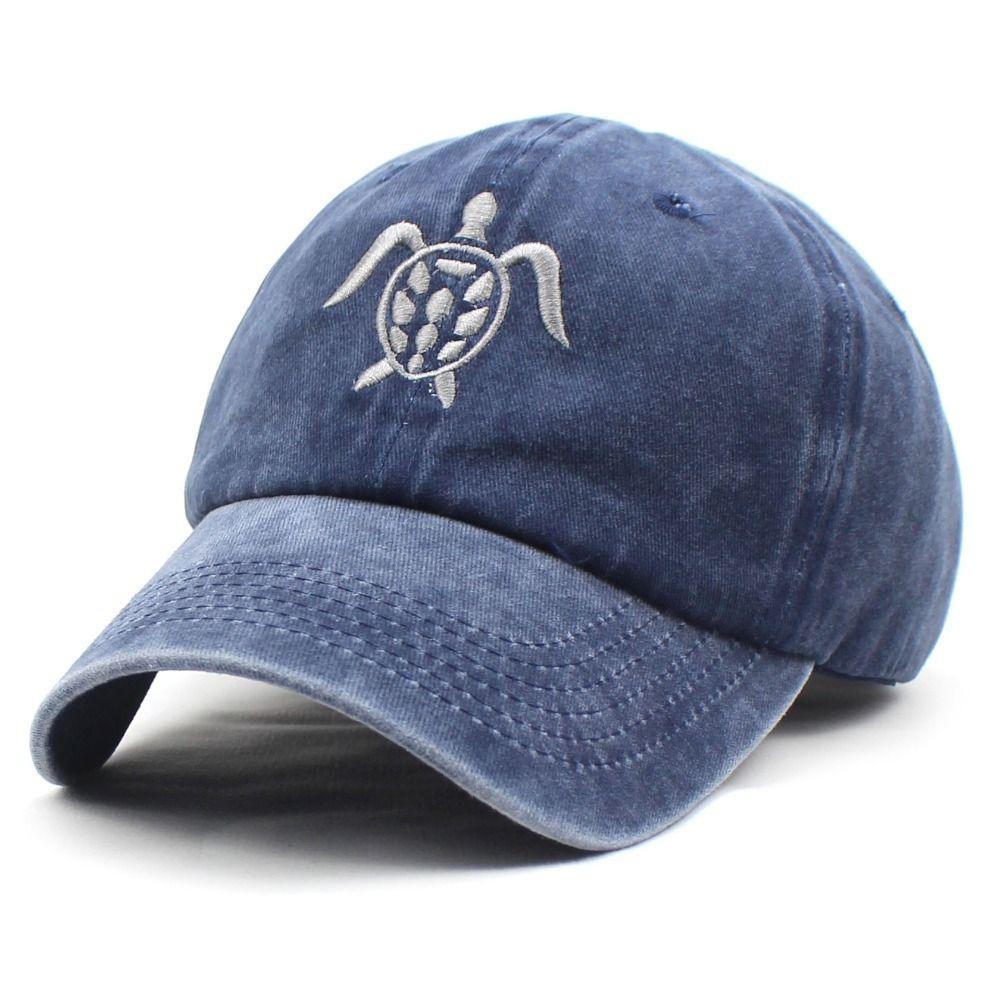 Baumwoll-Schildkröten-Stickerei Baseballkappe Schildkröten-Stickerei Schirmmütze Für den Außenbereich