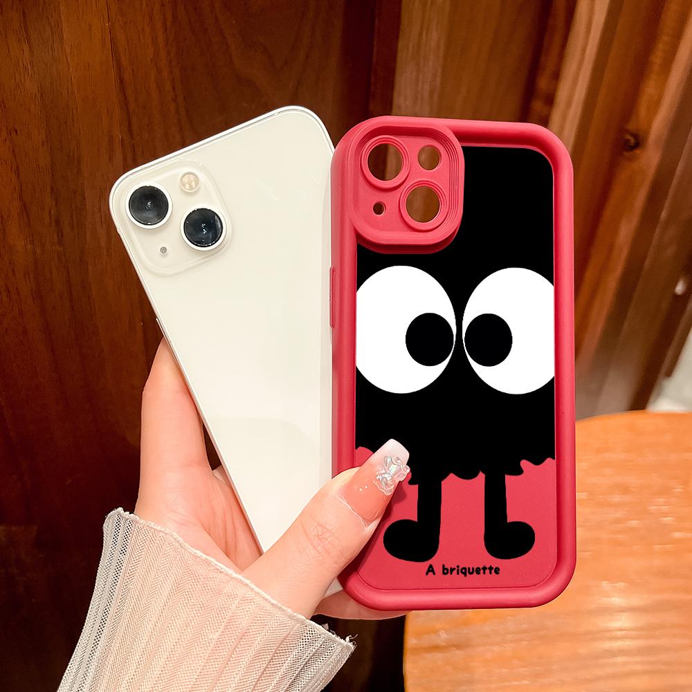 Soft Silicone Square Ladders Cartoon Pattern Full Cover Camera Protection Shockproof Case for Huawei Honor Xiaomi Redmi Samsung