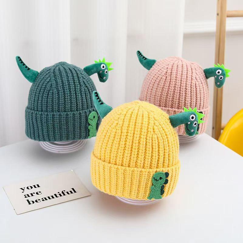 Baby Hat Autumn and Winter Cute Super Cute Boys Wool Hat Winter Warm Ear Protection Girls Pullover Baby Knitted Hat
