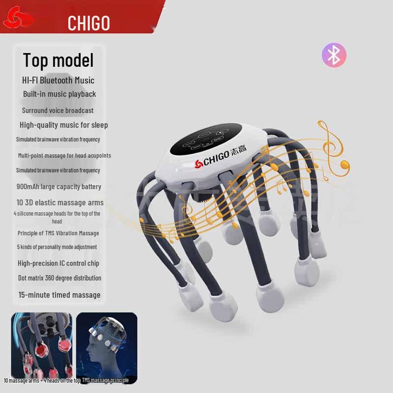 

Chigo Octopus Head Massager CN plug (adapter included)