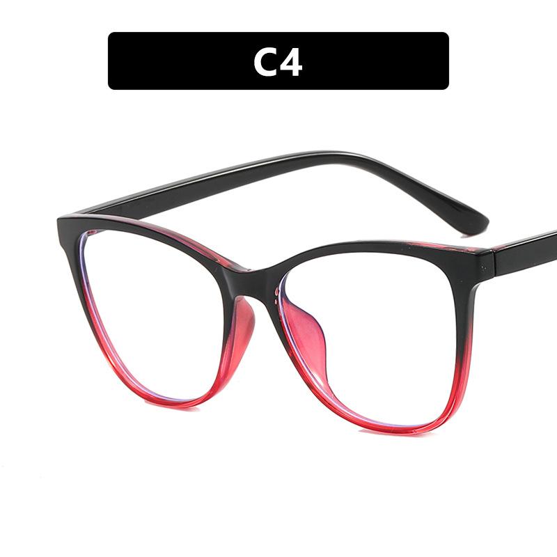 Fashionable Oversized Cat Eye Glasses Frame For Prescription Eyewear Short Sight Eyewear 0 -0.5 -1 -1.25 -1.5 -1.75 -2.0 To -6