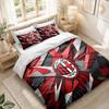 Bedding Set 1 Duvet Cover 2 Pillowcases AC Milan Print Bedroom Home Decoration