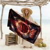Galactic Bayern Munich Crest Customize Text Beach Towel High Absorbency & Quick-Dry Perfect for Traveling Yoga Camping and Swimming