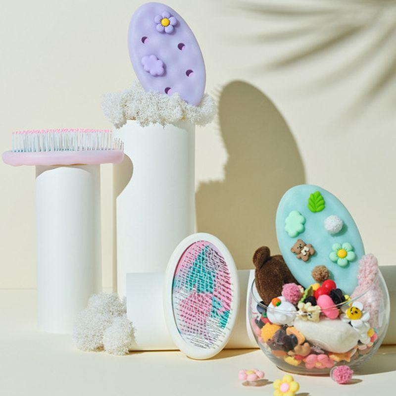 HAUM Tsudami Portable Wet Hair Detangling Brush lavender