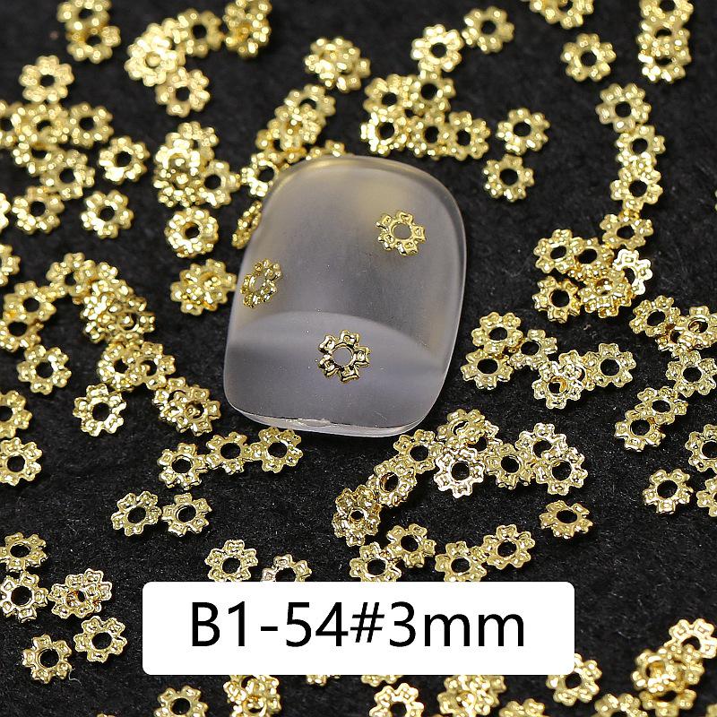 

Nail Art Gold Rivet Decorations: 500-Piece Set of Bows, Flowers, and Hearts