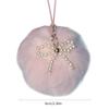 Cute Plush Ball Bowknot Pendant Phone Straps Lanyard Pocket Keychain Strap Backpack Charm Car Key Decoration Chain