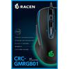 CENTURY RACEN Gaming 6 Mouse, Black, CRC-GMRGB01 [IR LED, Buttons, USB, Wired]
