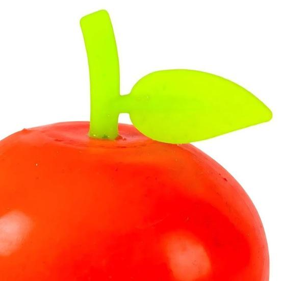 Simulated Red Fruit Squeeze Toy, Anxiety Relief Green Fruit Stress Ball, Focus Aid Relaxation Fruit Sensory Fidget Toy, Decompression Gadget
