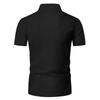 Men'S Color Casual Collar Short Sleeved Shorts Two-Piece Set