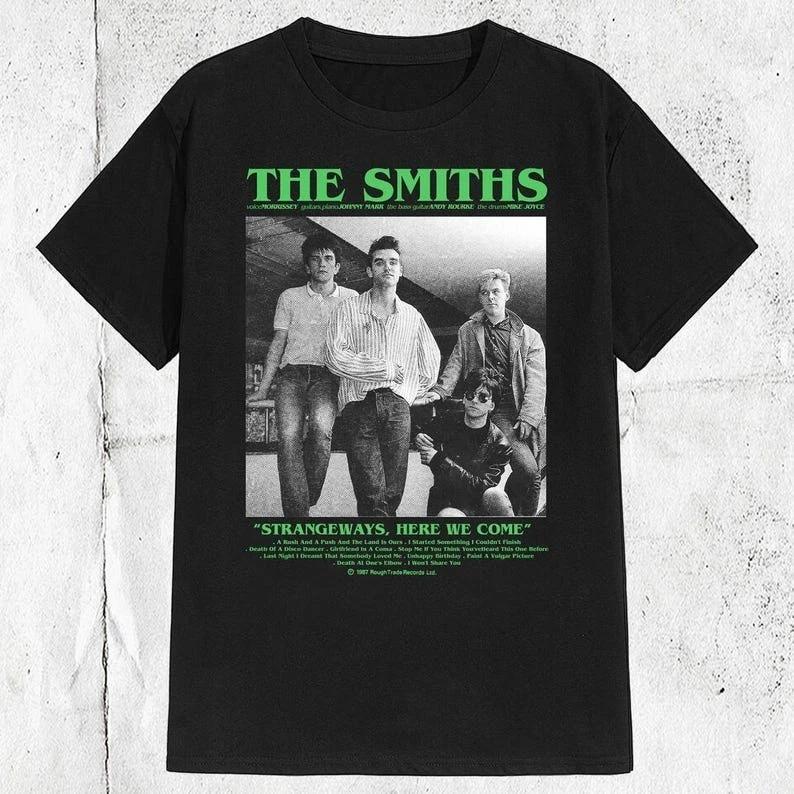 Винтажная футболка 80-х 90-х группы The Smiths с Моррисси S