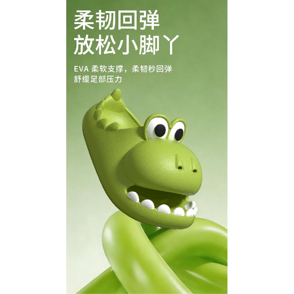 Cute dinosaur household non-slip thick-soled children's slippers for summer, for boys and girls EVA Open-toed outdoor sandals