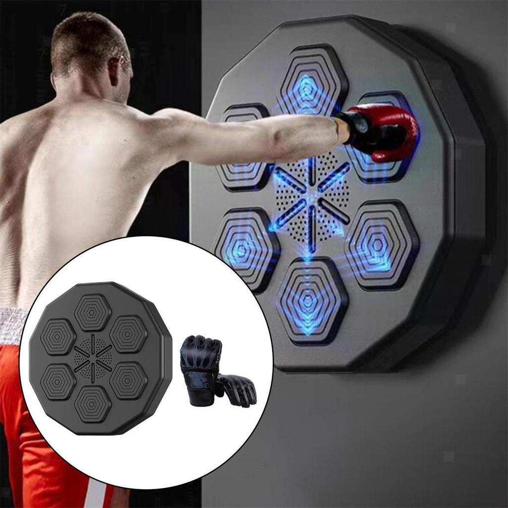 Attrezzo Fitness Boxe Con Luci Macchina Da Boxe Musicale | Allenatore Di Pugni Al Muro A 9 Boxe Con Luci LED