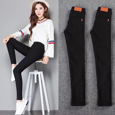 Leggings Neri Autunnali da Donna a Nove Punti