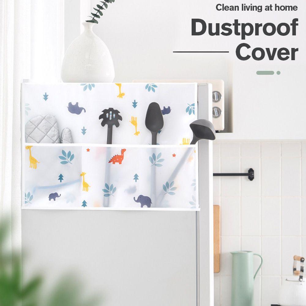 Oven Cover Tablecloth Peva Waterproof Refrigerator Dust Cover Freezer Storage Bags Anti-dust Cover