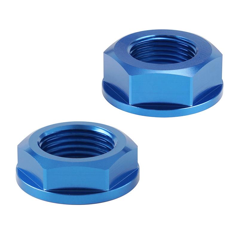 Front Rear Wheel Axle Nut Screw Aluminum 2PCS For YAMAHA YZ250F YZ450F YZ 250 450 250FX 450FX 2014-2021 Motorcycle Accessories