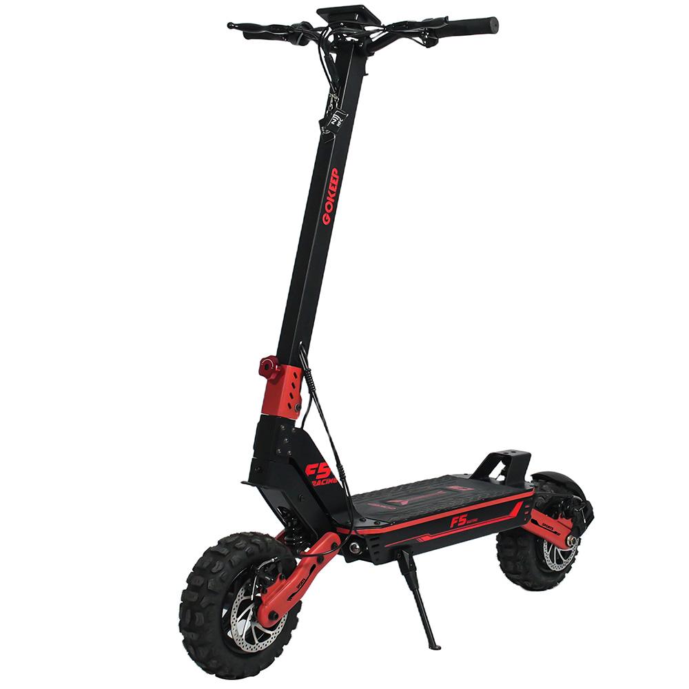 Electric Scooter Gokeep 11" Full Suspension Foldable Electric Scooter 1000W Motor LCD Display 52V 20AH Max Load 120Kg Red F5