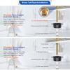 Freestanding Tub Drain Rough-in Kit, Island Bath Tub Drain Kit with PVC Plastic Adapter and Brass Tail Pipes, Compatible with Freestanding Bathtub,
