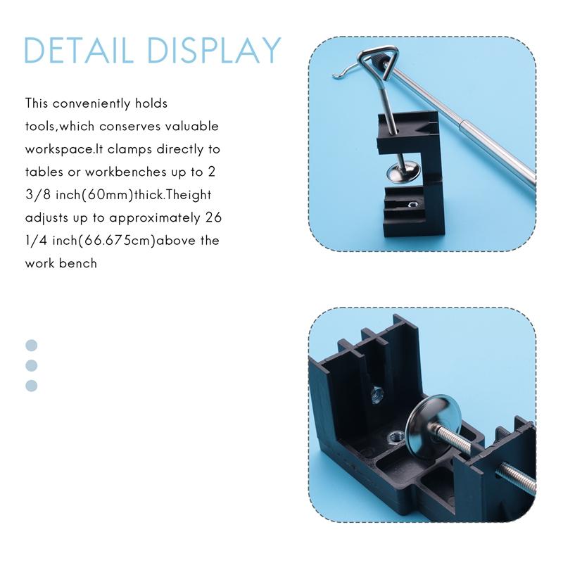 A96I-1Pc Electric Mini Drill Stand Flex Shaft Holder Hanger With Stand Clamp Rotary Tool For Dremel Accessories