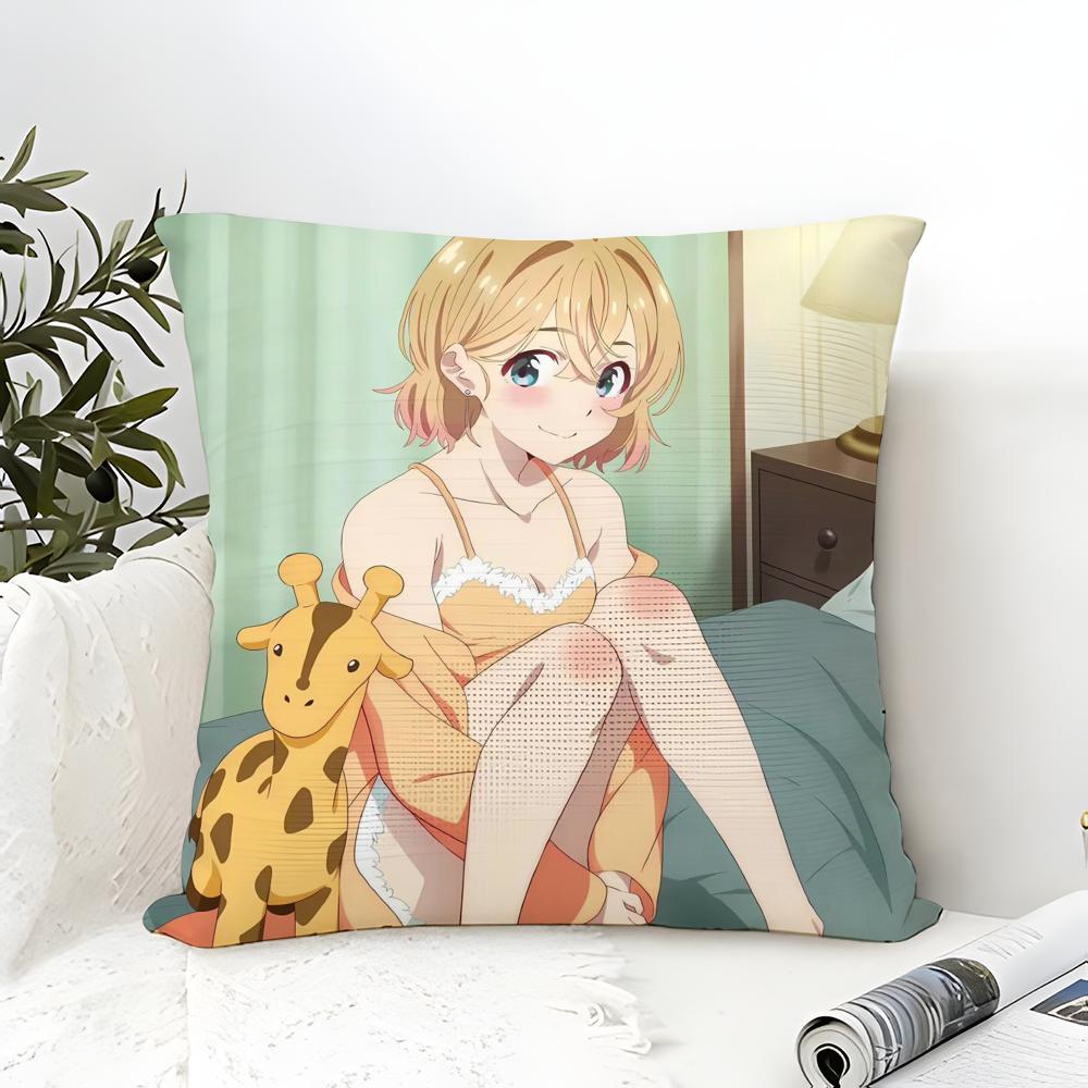 RentAGirlfriend KKanojo Okarishimasu Pillow Case linen pillow case sofa home decor cushion cover cushion cove