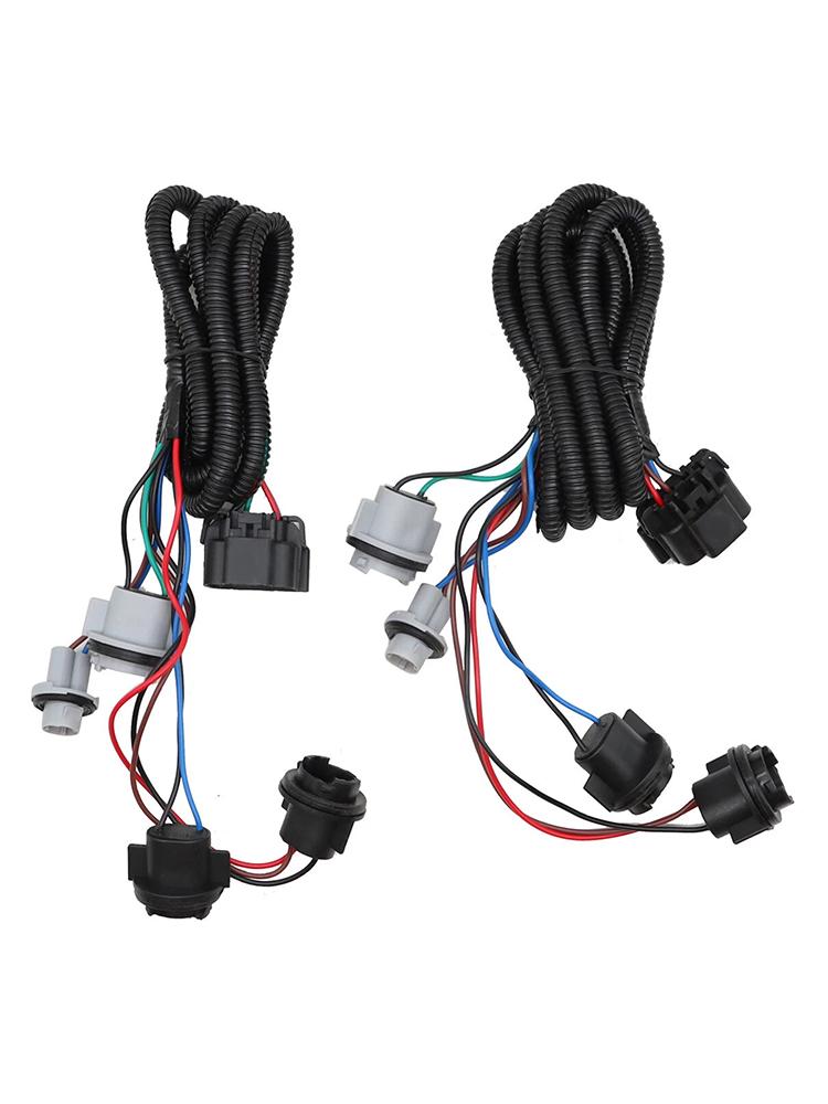 2PCS LH+RH Tail Harness Light 2PCS For Chevy Silverado 1500 2500 3500 HD 2003 2004 2005 2006