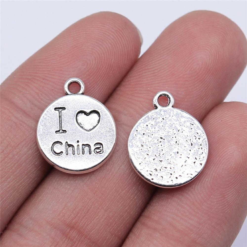 10pcs Chinese Character Ai Charms For Jewelry Making Chinese Style Knot Dragon Charms Chinese Character Love Charms